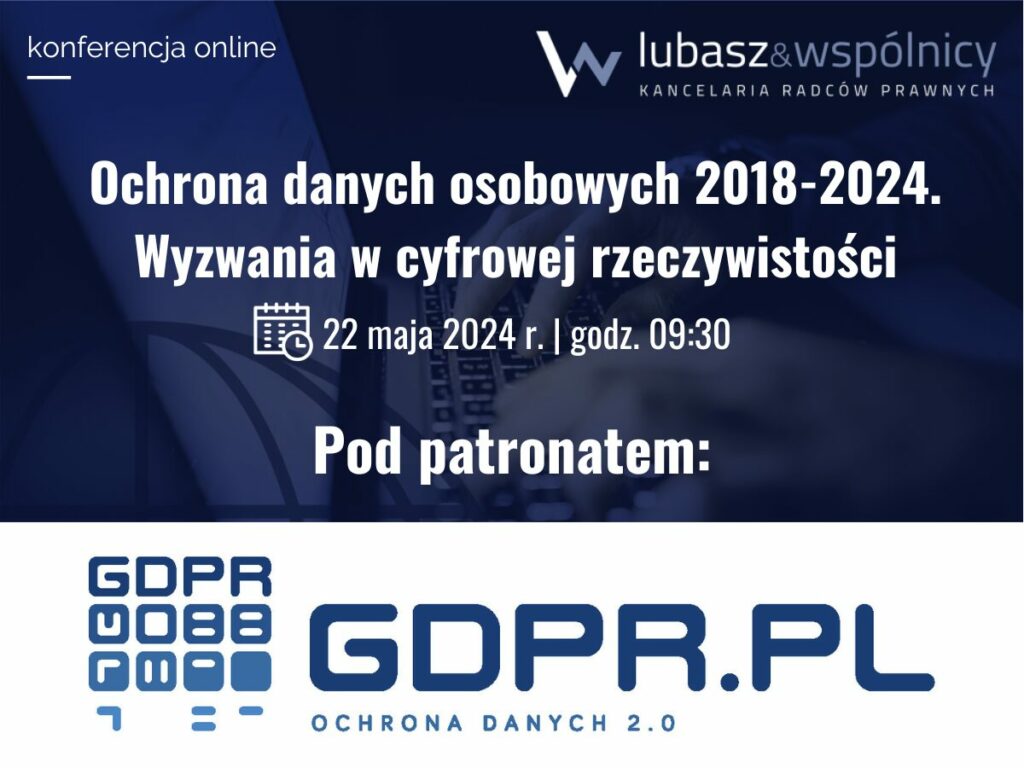 Portal GDPR.pl patronem konferencji o ochronie danych osobowych