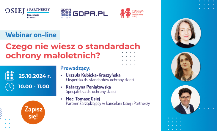 webinar pt. czego nie wiesz o standardach ochrony małoletnich