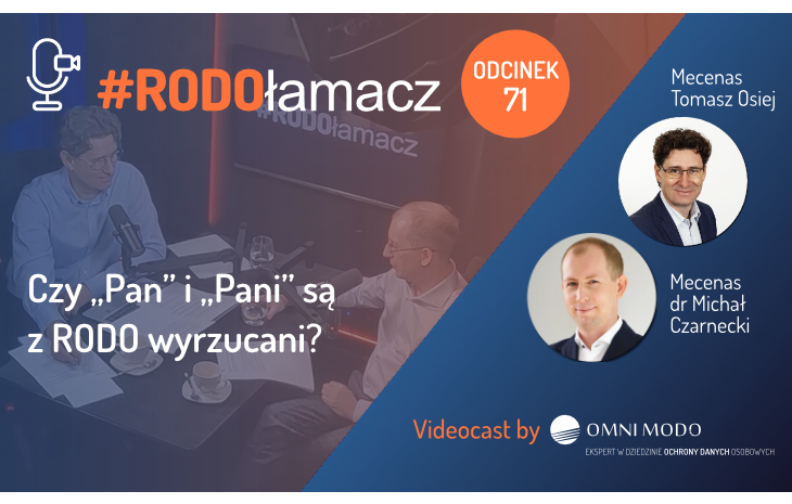  Czy „Pan” i „Pani” są z RODO wyrzucani?