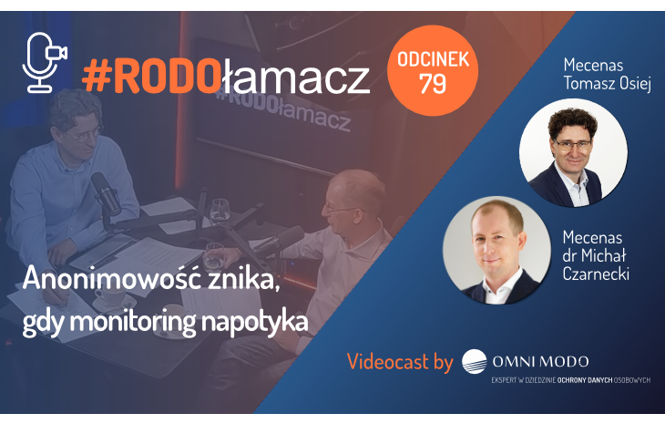  Anonimowość znika gdy monitoring napotyka